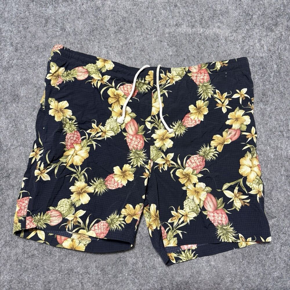 Tommy Bahama Mens Swim Trunks XL Floral Hibiscus Nylon Board Shorts Waist 42-44